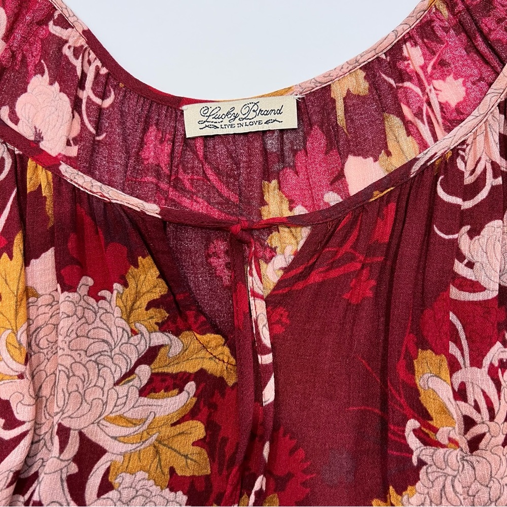 Lucky Brand Floral Balloon Sleeves - Picture 2 of 11